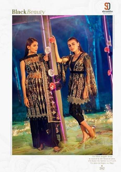 SD-202 & 204 & 535 HITS BY SHRADDHA DESIGNER HEAVY NET EMBROIDERY DRESSES