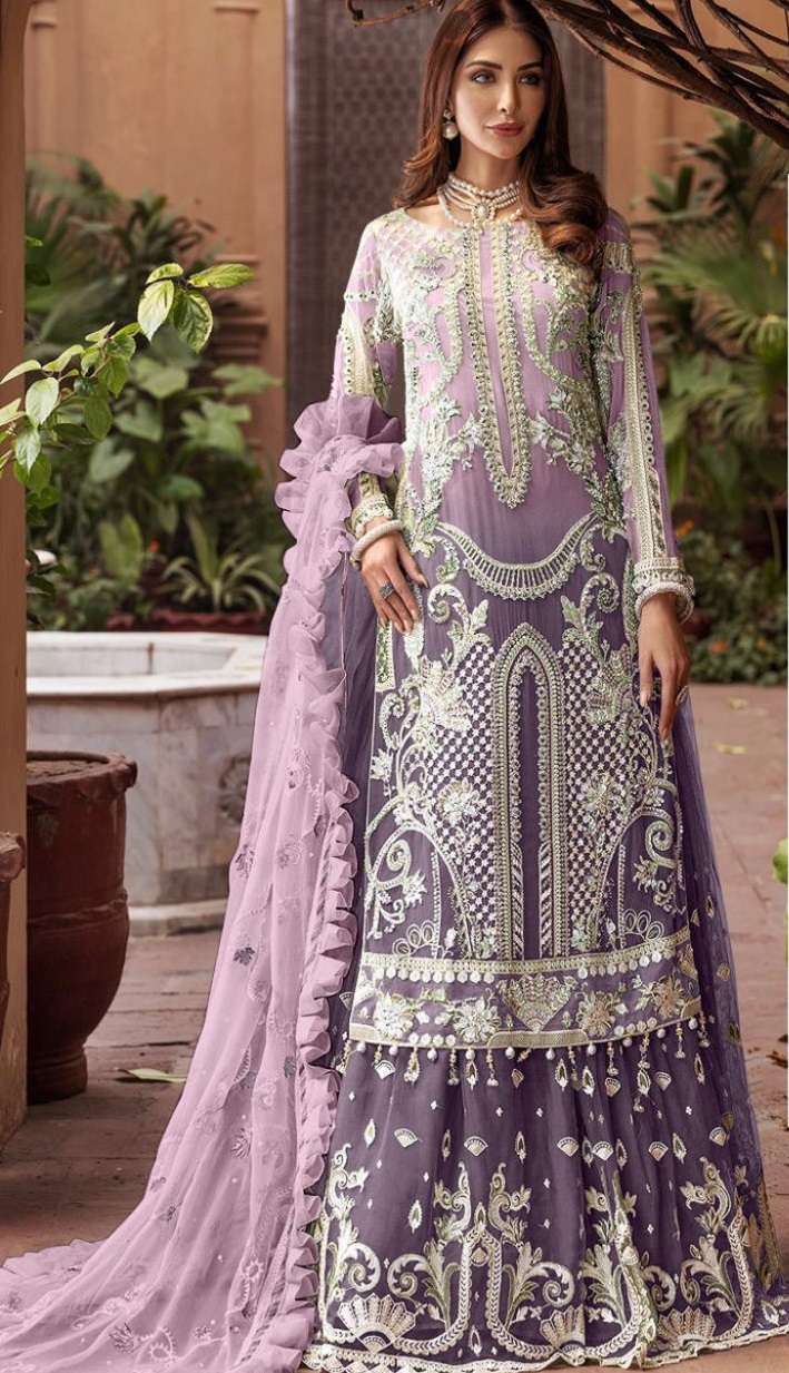 SERENE S-67 COLOURS BY SERENE S-67-A TO S-67-D SERIES FAUX GEORGETTE EMBROIDERY DRESSES