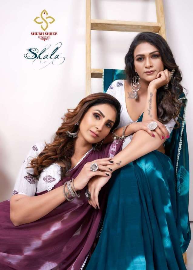 SHALU BY SHUBH SHREE CREATION 1001 TO 1008 SERIES DESIGNER FANCY SAREES