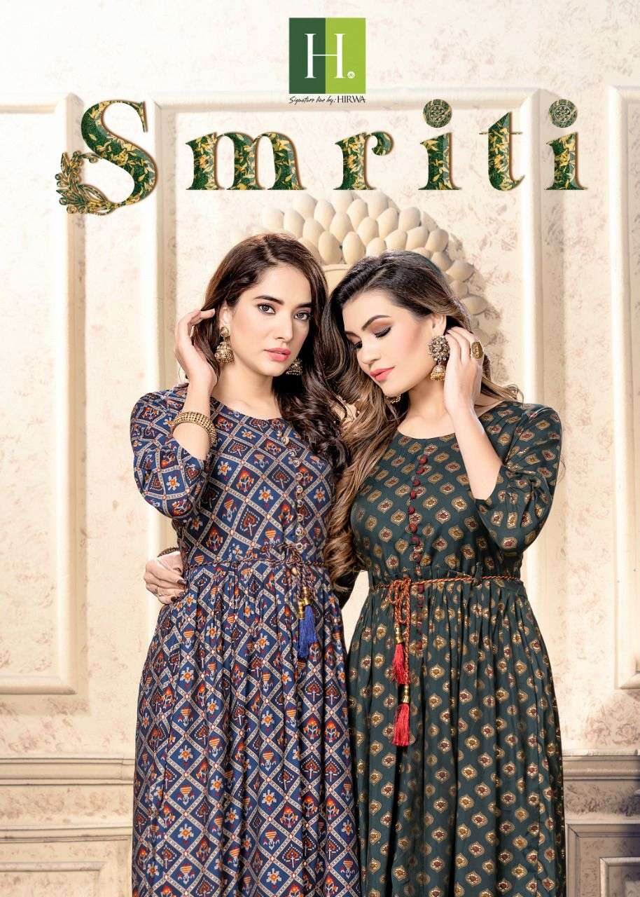 SMRITI BY H DOT 101 TO 109 SERIES MUSLIN MODAL PRINT KURTIS