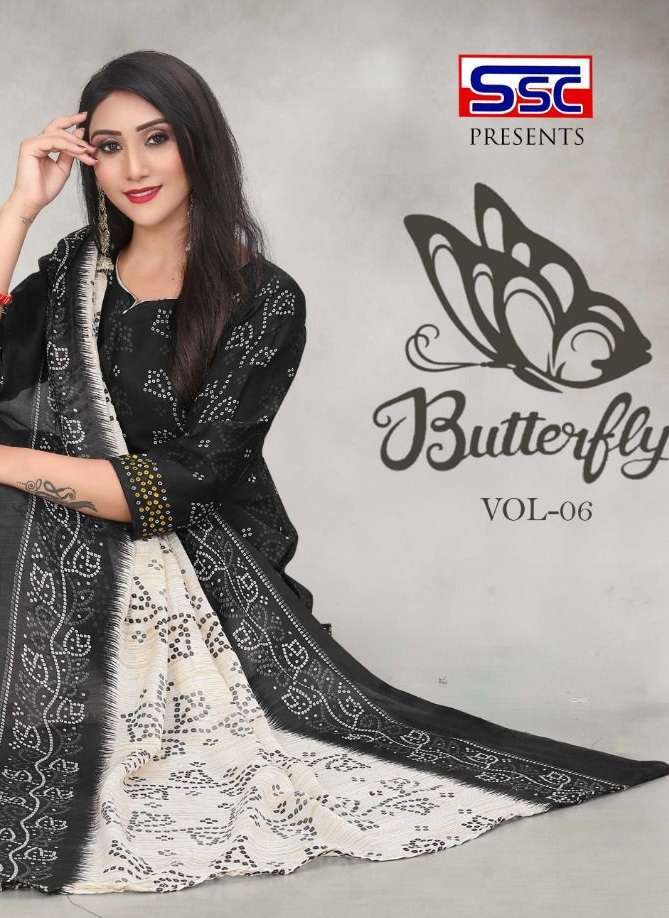 SSC BUTTERFLY VOL-6 BY ASLIWHOLEASLE 1001 TO 1012 SERIES COTTON PRINT DRESSES