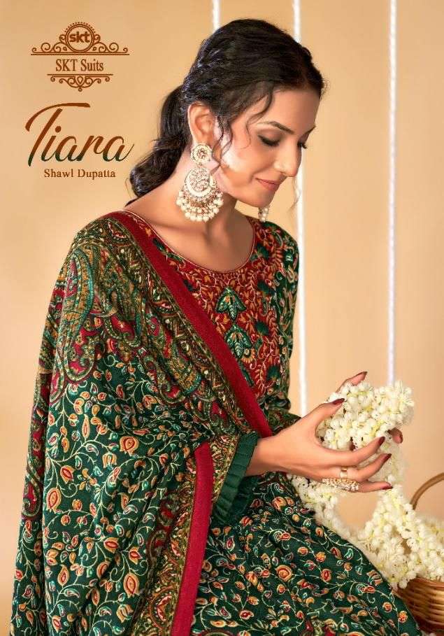 TIARA BY SKT SUITS 67001 TO 67008 SERIES PASHMINA PRINT DRESSES