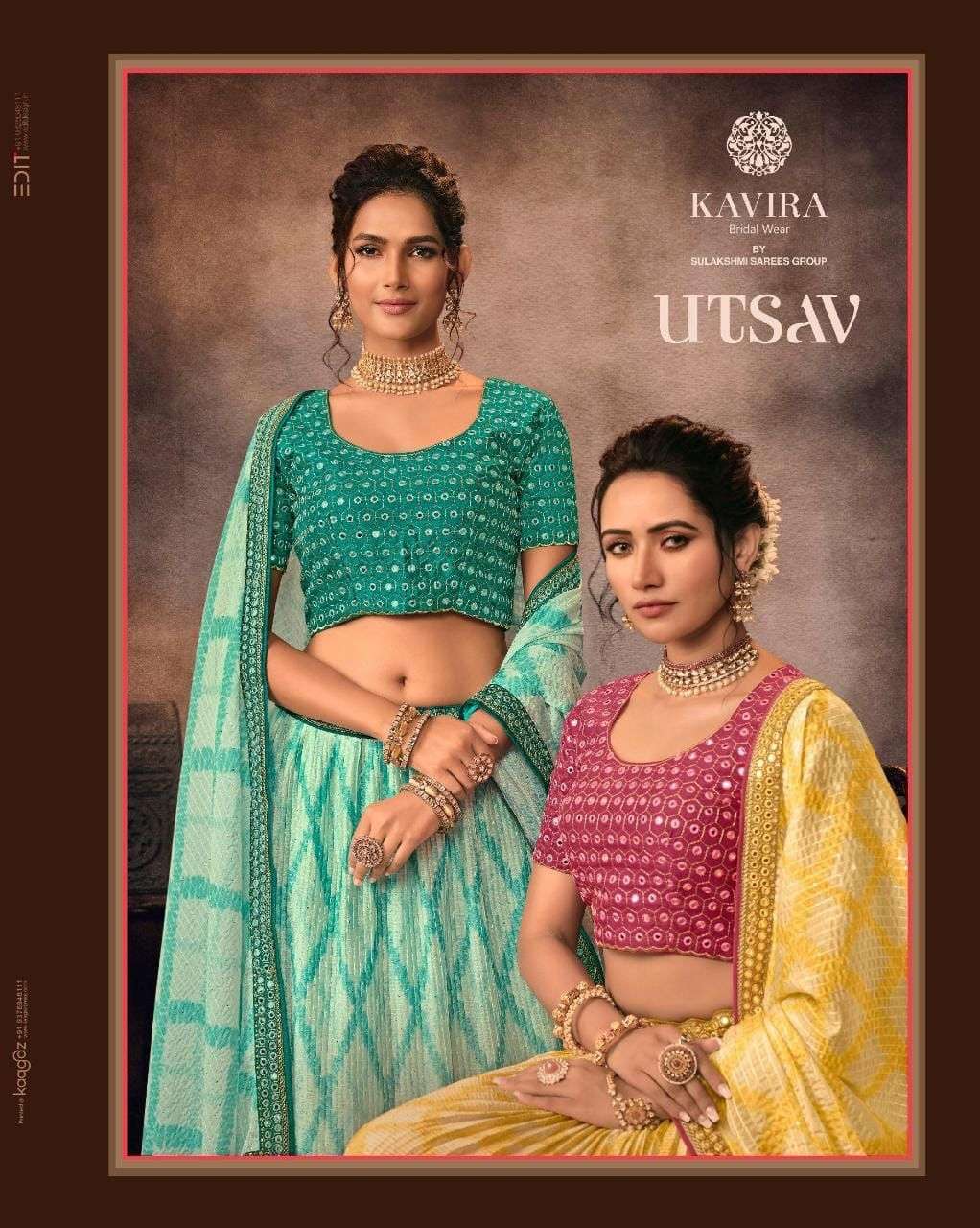 UTSAV BY KAVIRA 301 TO 309 SERIES CHINON WORK LEHENGAS