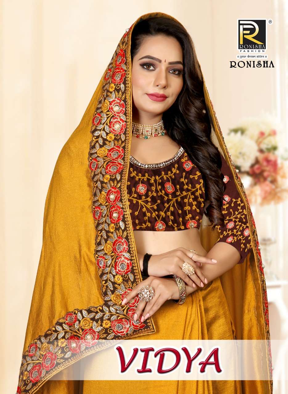 VIDYA BY RONISHA FASHION 1001 TO 1006 SERIES VICHITRA EMBROIDERY SAREES