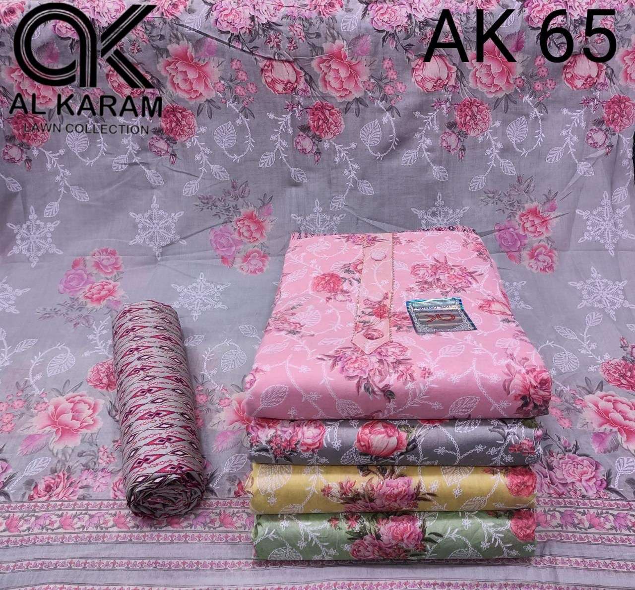 WORK SUIT BY AL KARAM DESIGNER POLY COTTON PRINTED EXCLUSIVE DRESSES