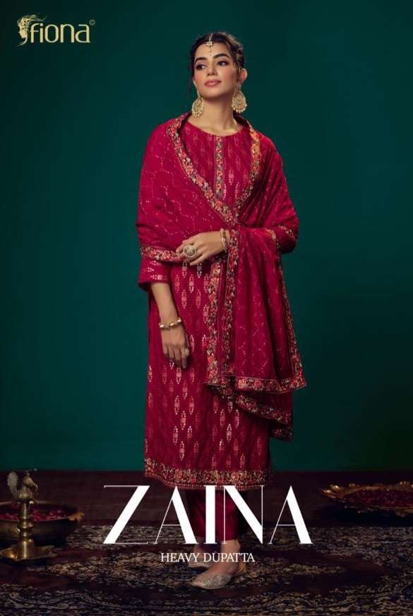 ZAINA BY FIONA 51321 TO 51324 SERIES GEORGETTE EMBROIDERY DRESSES