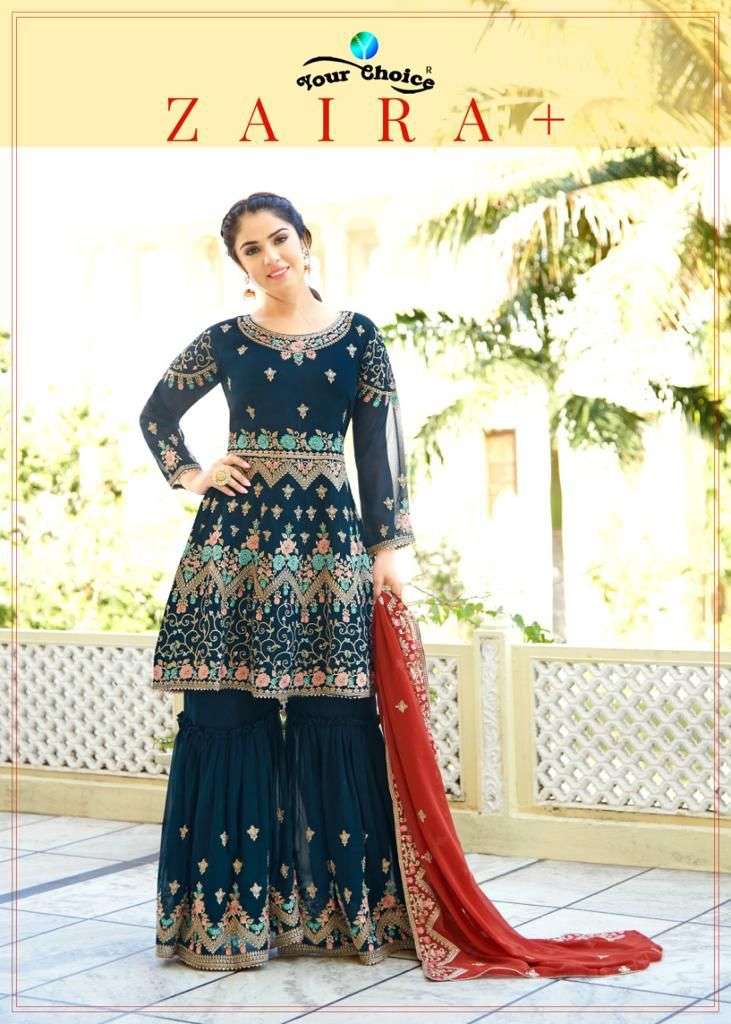 Zaraa Vol 5 Your Choice Blooming Georgette Heavy Work Sharara