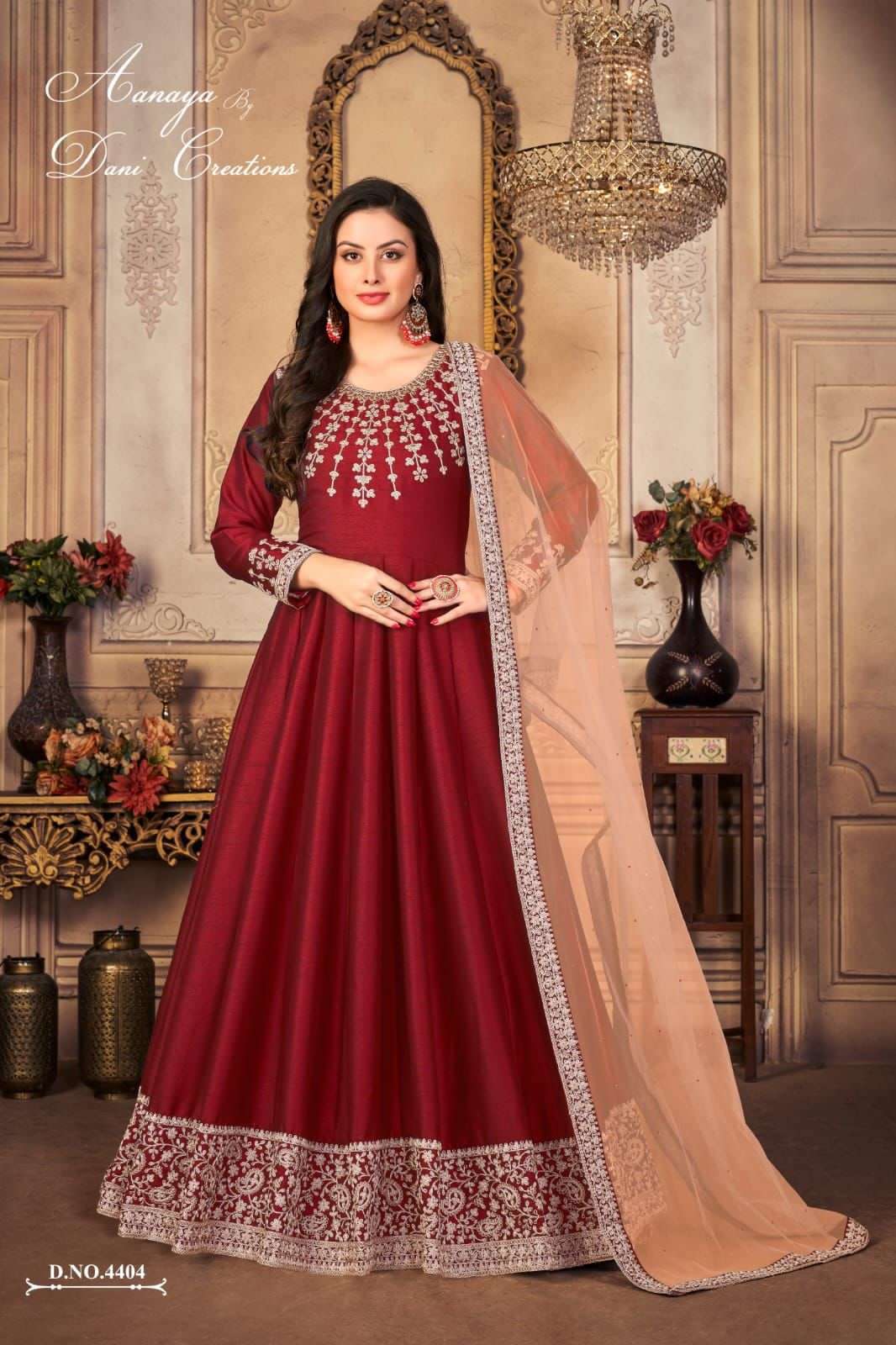 AANAYA 144 BY TWISHA 4401 TO 4404 SERIES ART SILK ANARKALI DRESSES