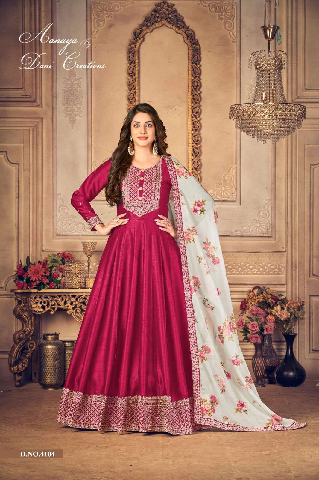 AANAYA VOL-141 BY TWISHA 4101 TO 4104 SERIES JIYO SILK ANARKALI DRESSES