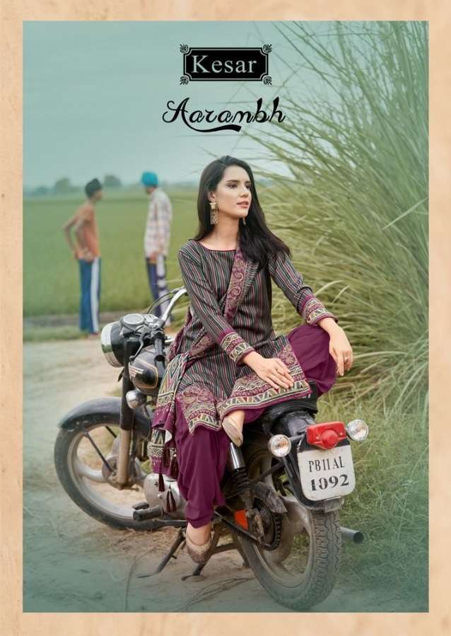 AARAMBH BY KESAR 1001 TO 1006 SERIES PURE PASHMINA SWAROVSKI DRESSES