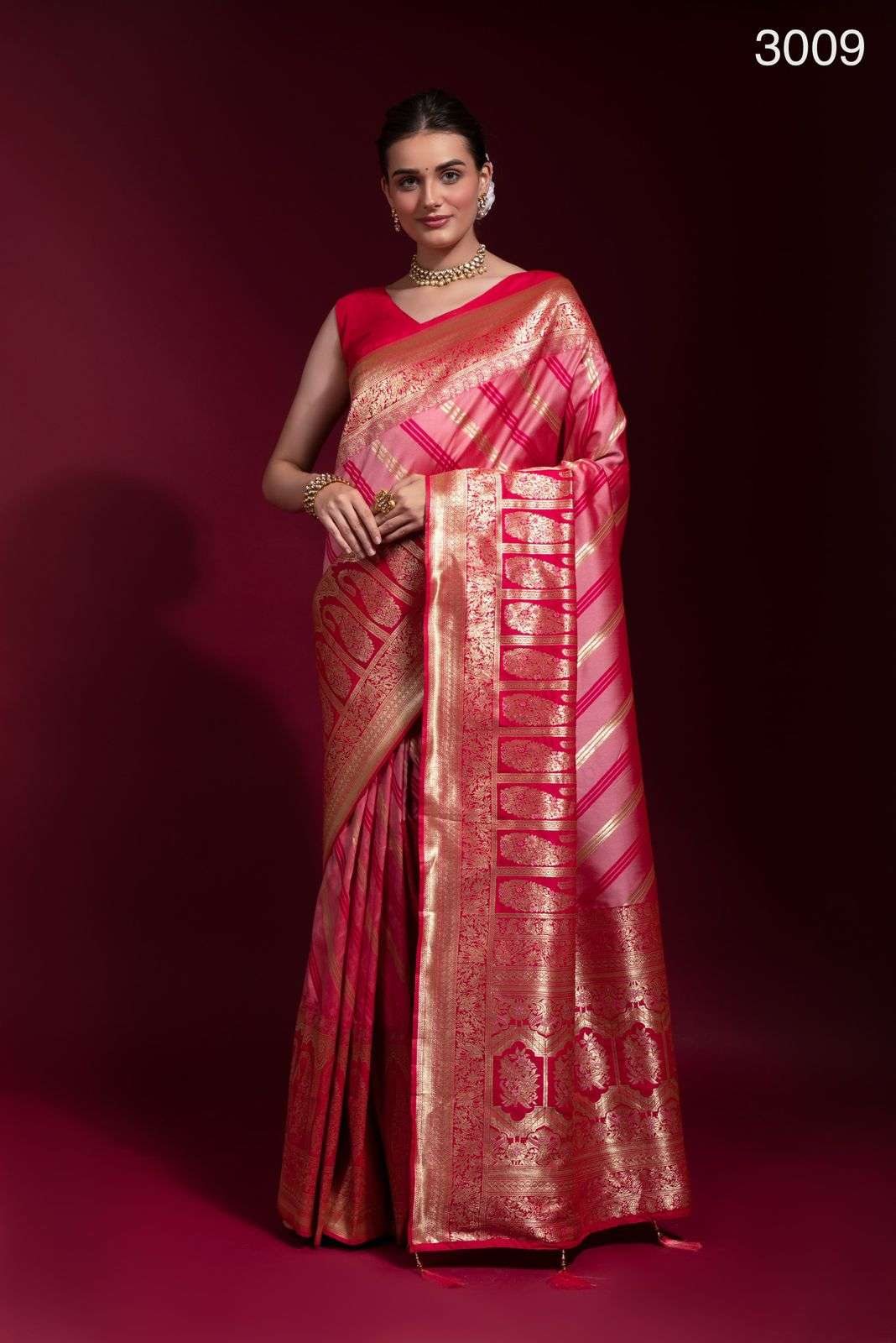 AKHILAM-3009 BY ASLIWHOLESALE DESIGNER SILK THREAD WORK SAREE