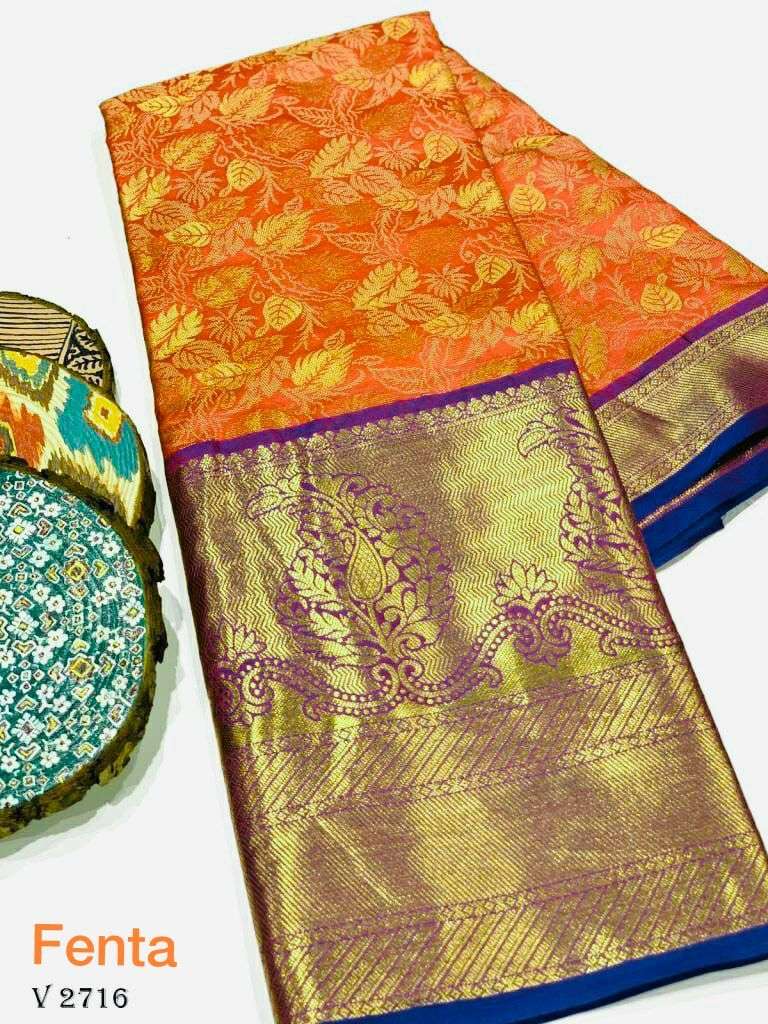 ALISHA BY ASLIWHOLESALE SOFT KANCHIPURAM SILK SAREES