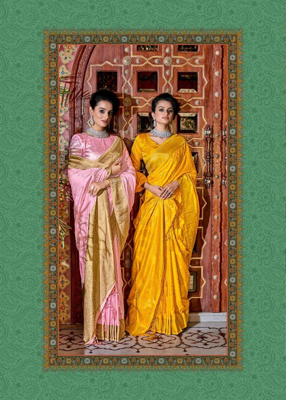 AMOL PATTU BY RAJPATH 9601 TO 9606 SERIES HEAVY DESIGNER SATIN SILK SAREES