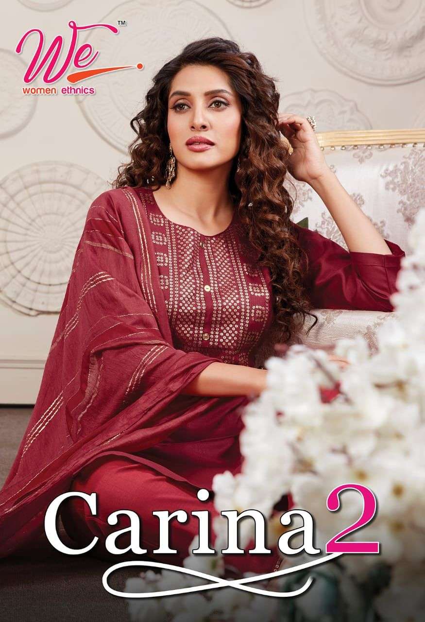 CARINA VOL-2 WE 8801 TO 8808 SERIES DESIGNER FANCY SILK STITCHED DRESSES