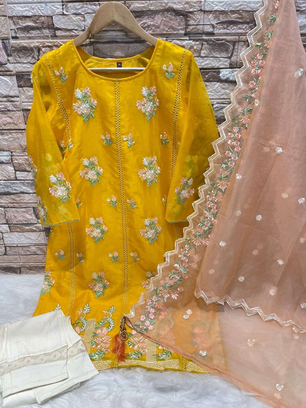 D-284 HIT DESIGN BY DEEPSY SUITS PURE ORGANZA EMBROIDERY STITCHED DRESS