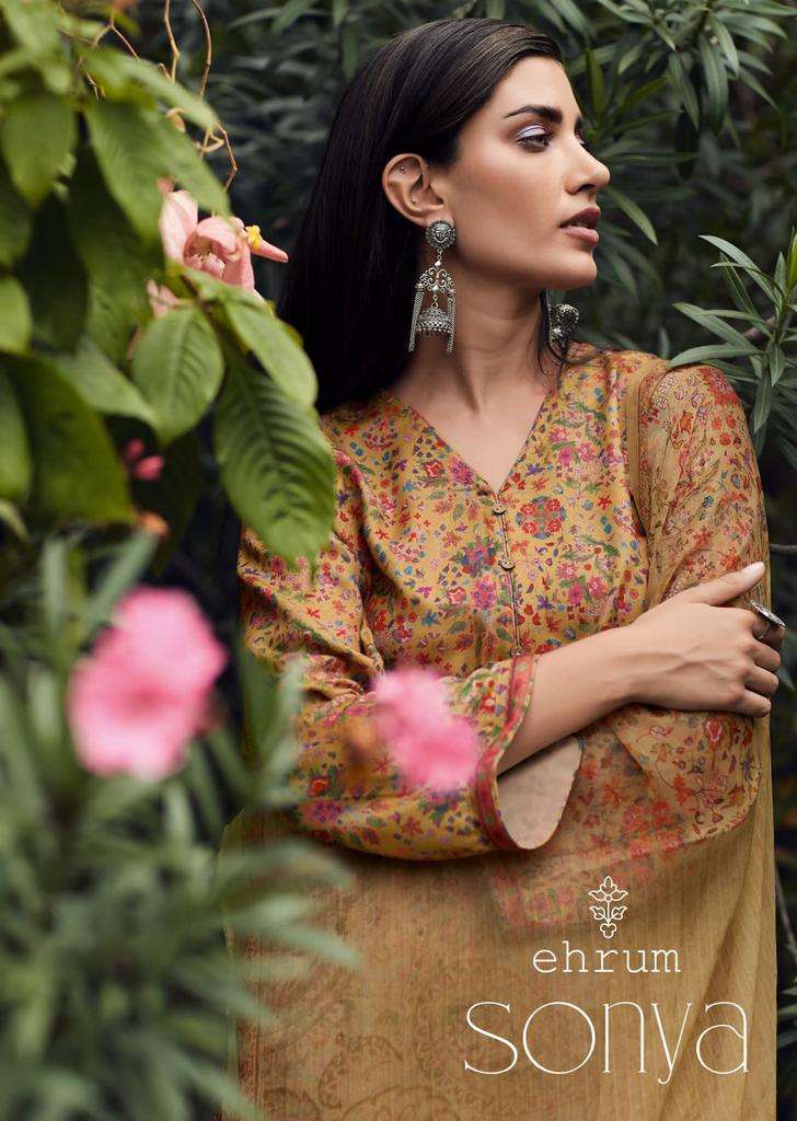 EHRUM SONYA BY VARSHA 01 TO 06 SERIES PASHMINA PRINT DRESSES