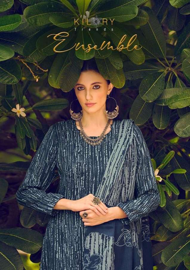 ENSEMBLE BY KILORY TRENDZ 521 TO 528 SERIES PURE PASHMINA FANCY WORK DRESSES