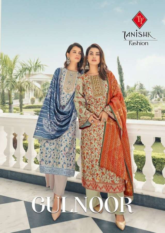 GULNOOR BY TANISHK FASHION 4001 TO 4006 SERIES PASHMINA PRINT DRESSES