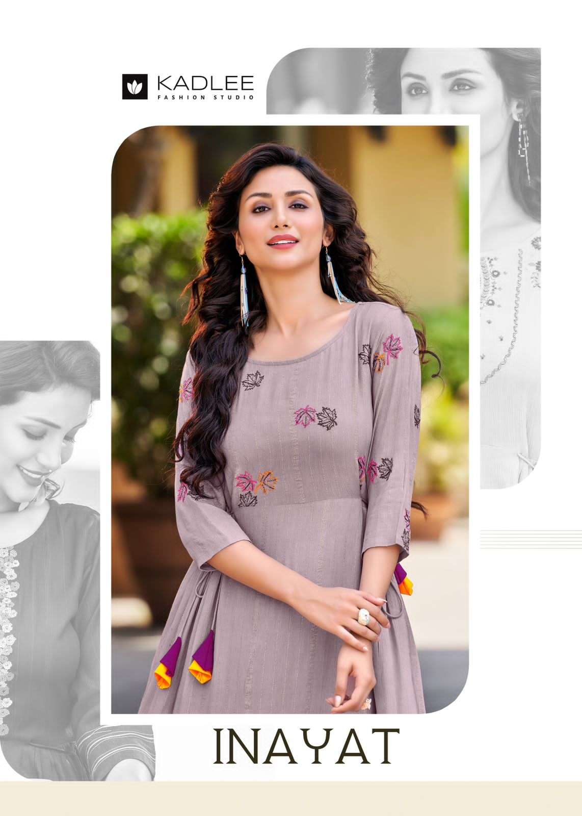 INAYAT BY KADLEE 1001 TO 1006 SERIES RAYON WORK KURTIS