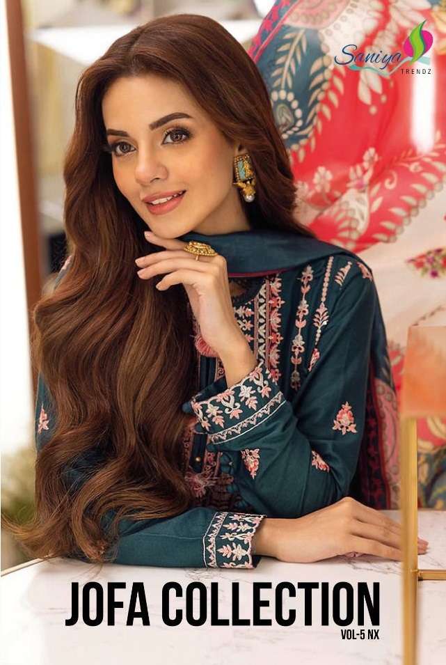 JOFA COLLECTION VOL-5 NX BY SANIYA TRENDZ 503 TO 505 SERIES CAMBRIC EMBROIDERY DRESSES