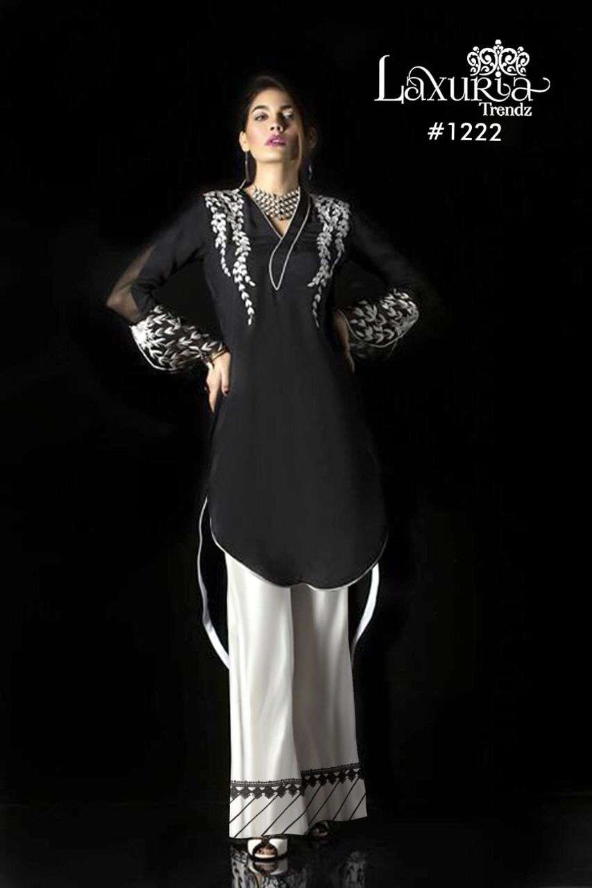 LAXURIA 1222 HIT DESIGN BY LAXURIA TRENDZ VELVET STITCHED TUNIC