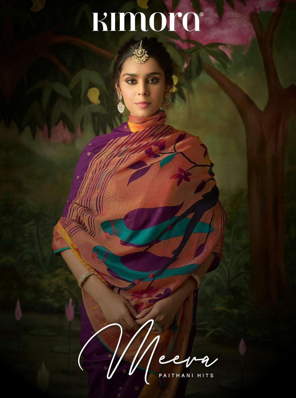 MEERA PAITHANI HITS BY KIMORA DESIGNER BRASSO PRINT SAREES