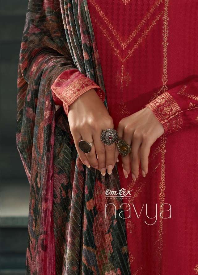 NAVYA BY OMTEX 161 TO 166 SERIES PASHMINA SILK DRESSES