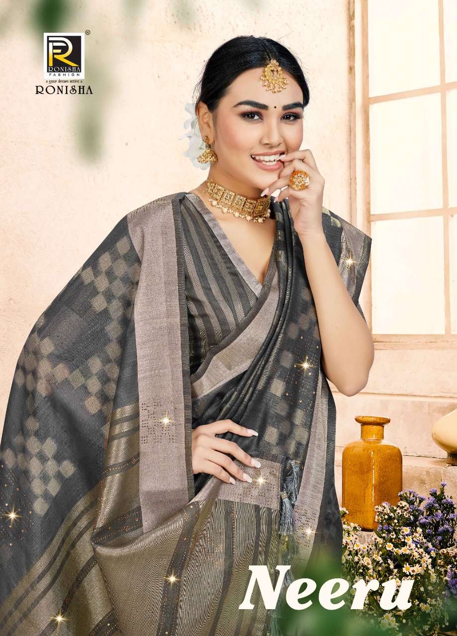 NEERU BY RONISHA FASHION 1001 TO 1006 SERIES COTTON SILK SAREES