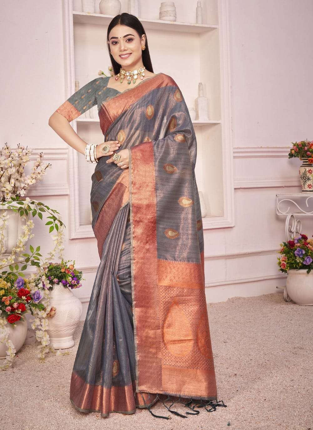 PADMINI BY SANGAM PRINTS 2577 TO 2582 SERIES DESIGNER ORGANZA SAREES