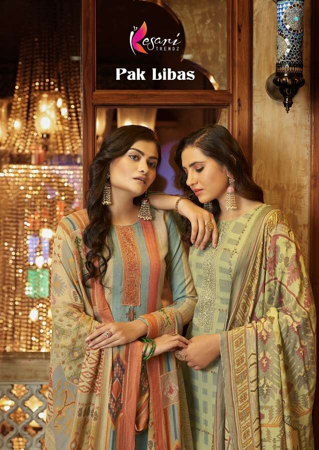 PAK LIBAS BY KESARI TRENDZ 501 TO 508 SERIES PASHMINA EMBROIDERY DRESSES