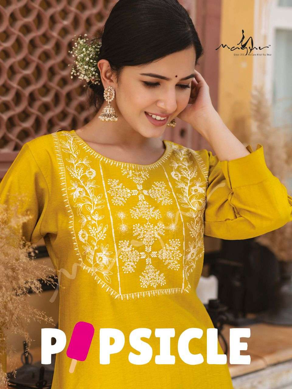 POPSICLE BY MAYUR 101 TO 106 SERIES DESIGNER VISCOSE KURTIS & PANTS