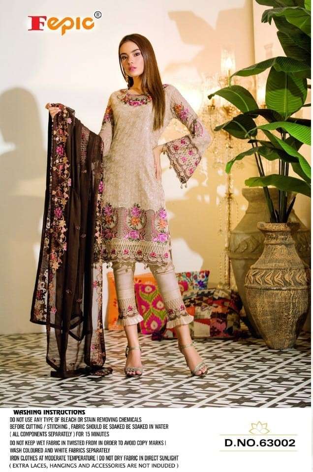 ROSEMEEN 63002 HIT DESIGN BY FEPIC GEORGETTE EMBROIDERY PAKISTANI DRESS