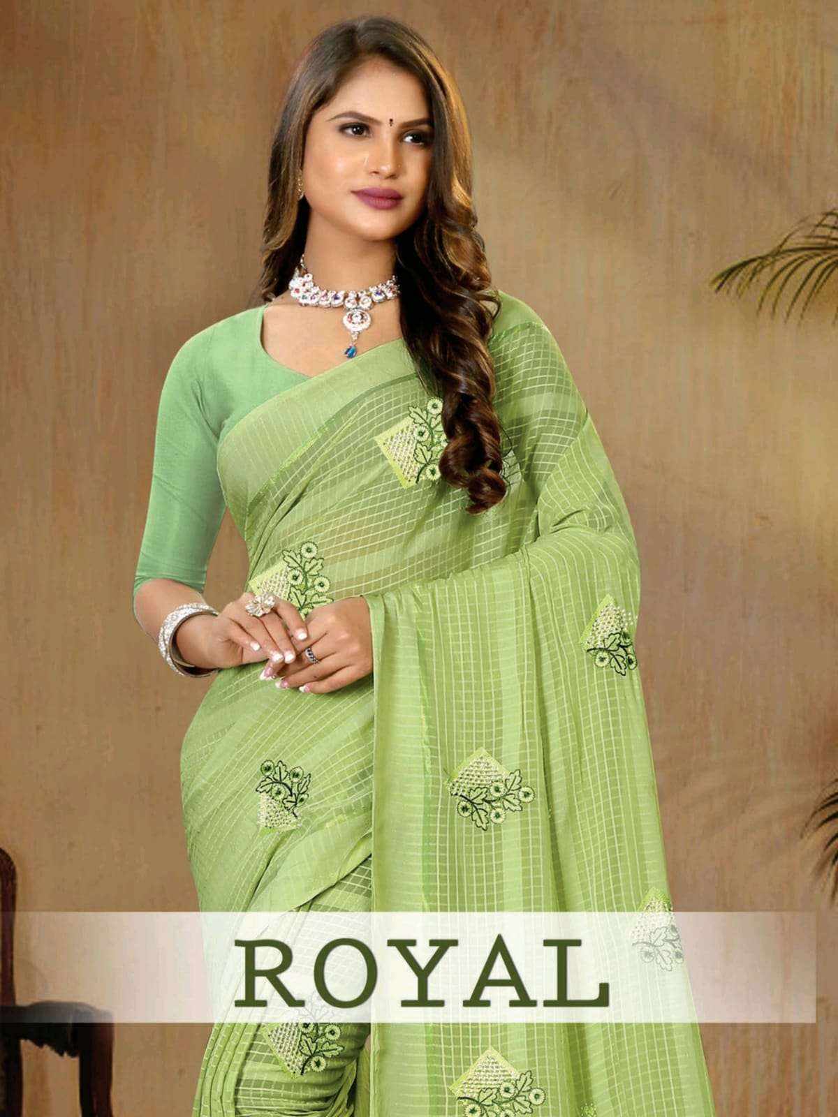 ROYAL BY RONISHA FASHION GEORGETTE THRAD WORK SAREES