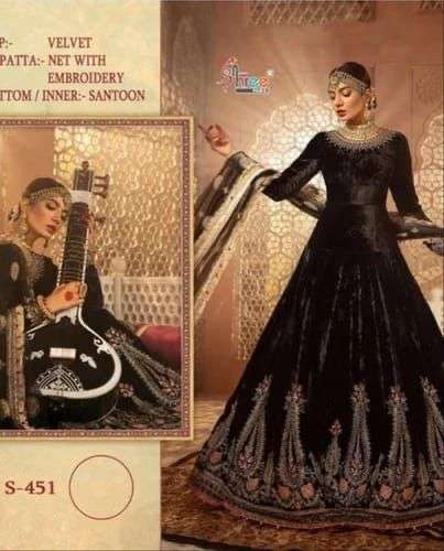 S-450 & 451 HITS BY SHREE FABS VELVET HEAVY EMBROIDERY PAKISTANI DRESSES