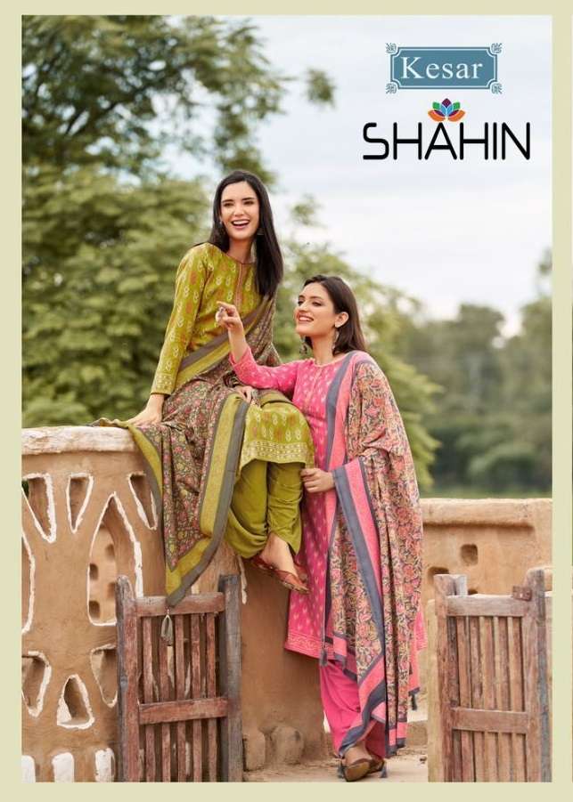 SAHIN VOL-2 BY KESAR 1001 TO 1008 SERIES PURE PASHMINA PRINT DRESSES