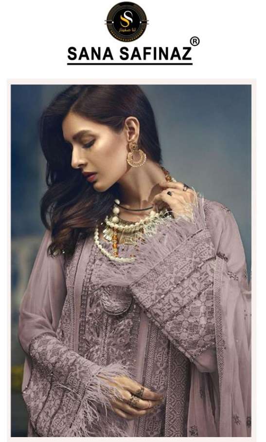 SANA SAFINAZ 103 BY ASLIWHOLESALE FAUX GEORGETTE EMBROIDERY PAKISTANI DRESSES