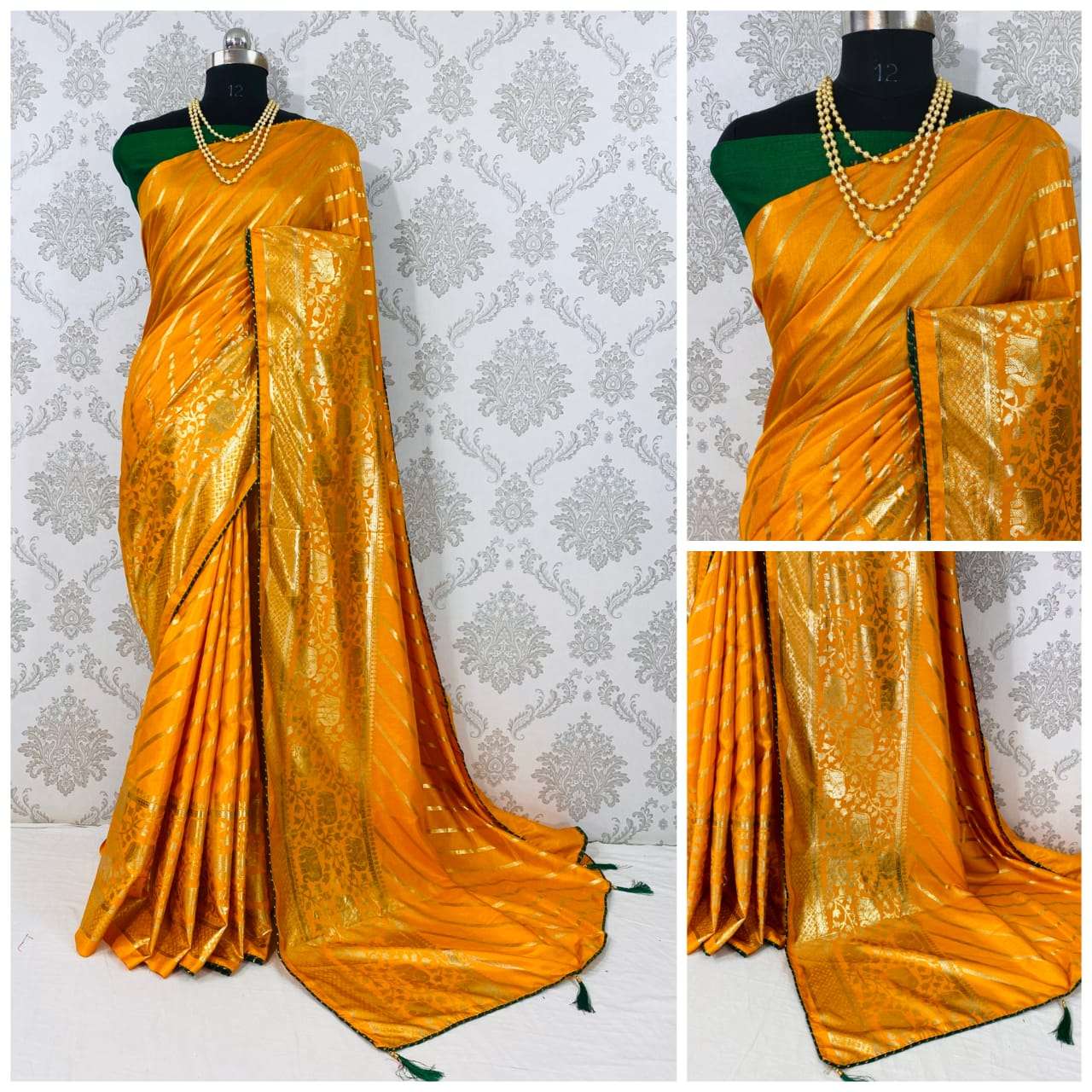 SAVITA BY ASLIWHOLESALE HEAVY DOLA SILK SAREES