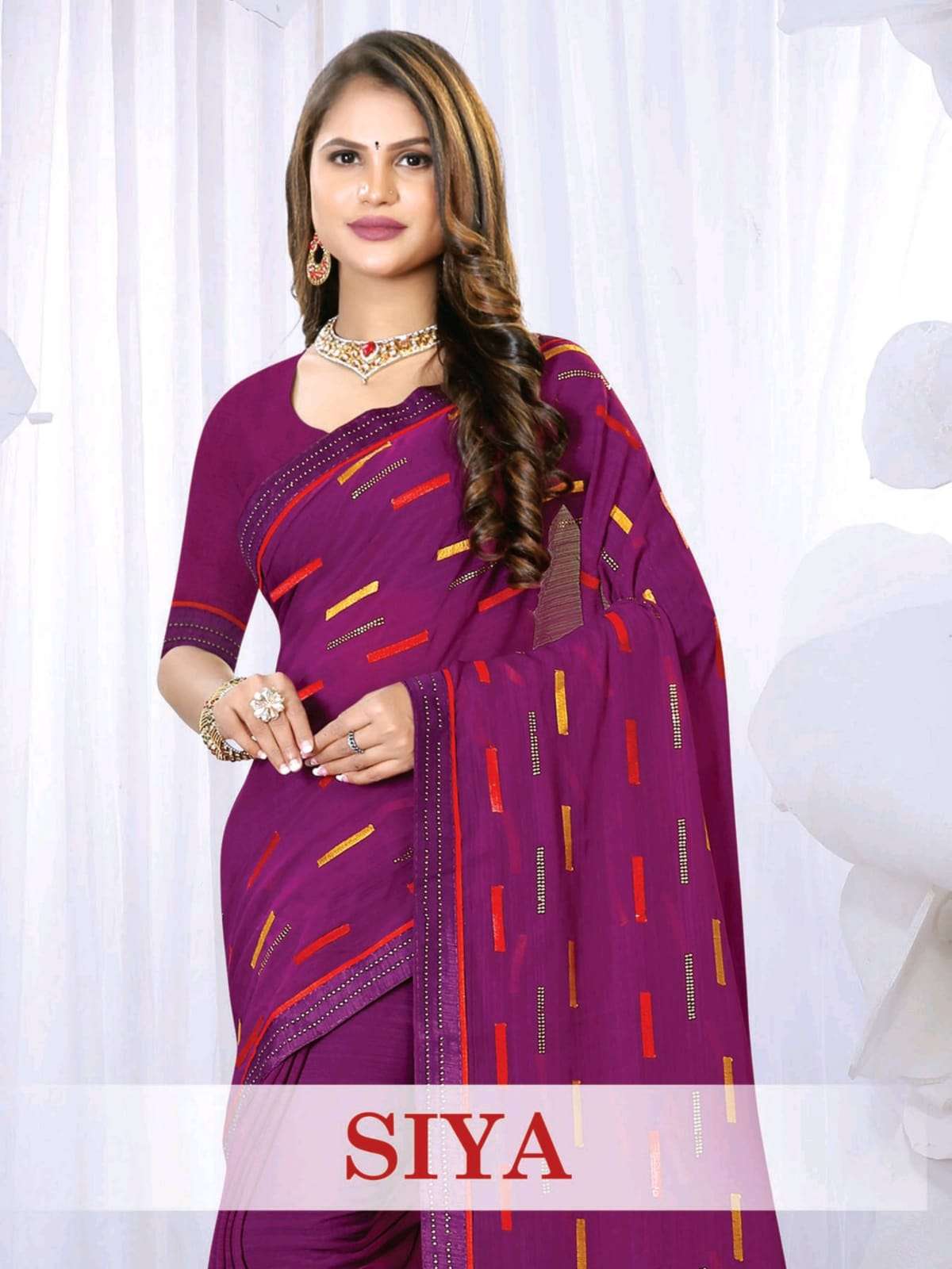 SIYA BY RONISHA FASHION DESIGNER ZOMATO FABRIC PRINTED SAREES