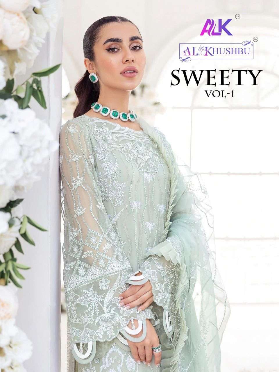 SWEETY VOL-1 BY AL KHUSHBU 2081 TO 2083 SERIES GEORGETTE PAKISTANI DRESSES