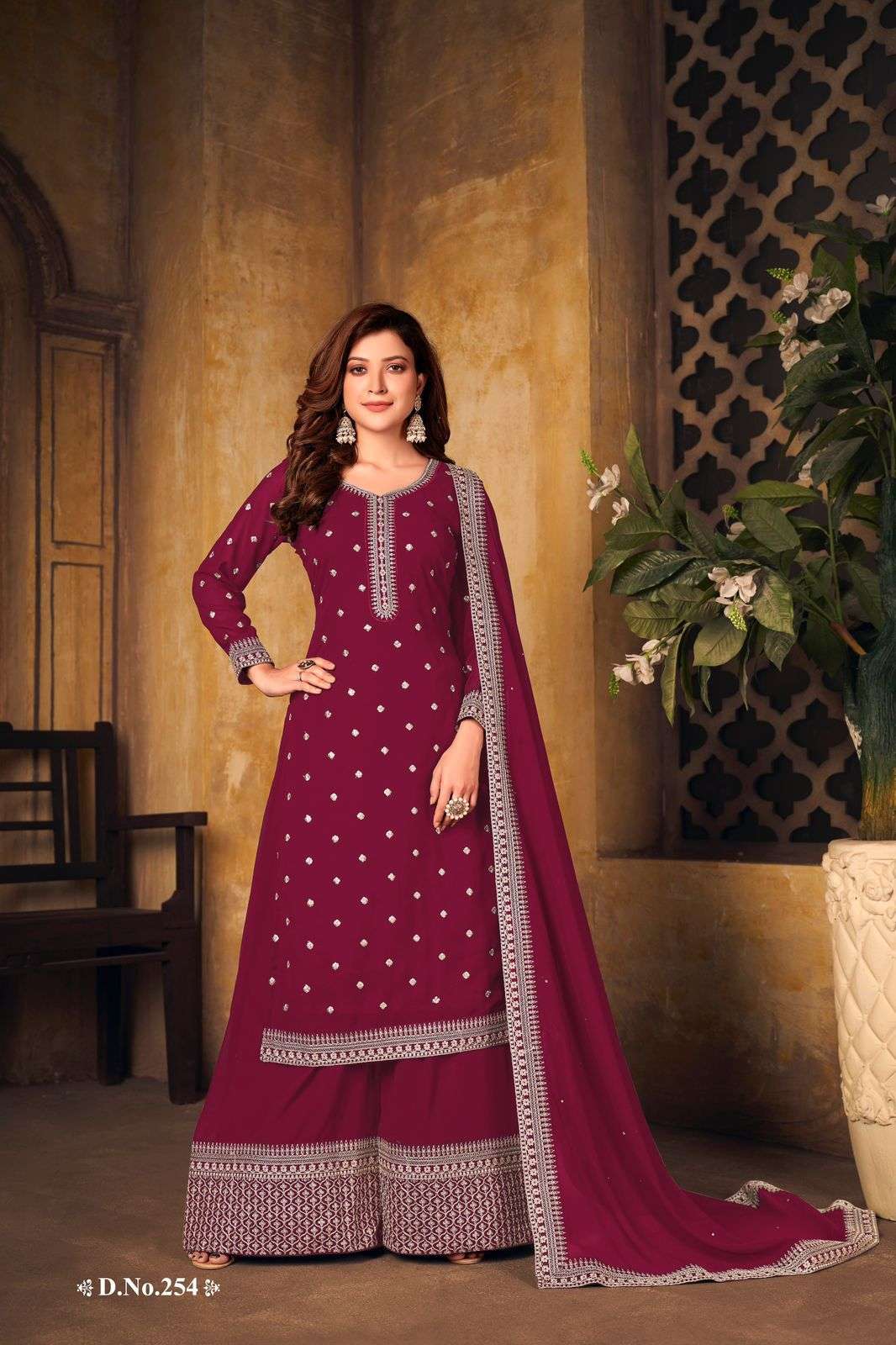 VAANI VOL-25 BY TWISHA 251 TO 254 SERIES FAUX GEORGETTE SHARARA DRESSES