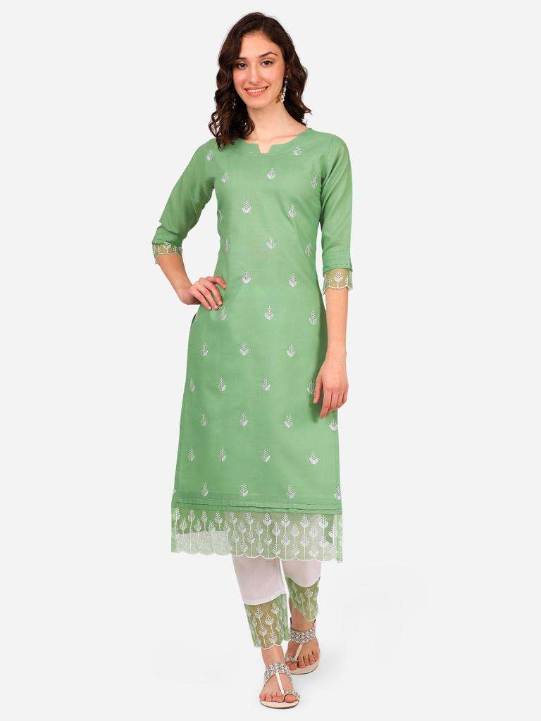 AHIKA BY STYLE SAMSARA 75 TO 80 SERIES COTTON WORK KURTI & PANTS