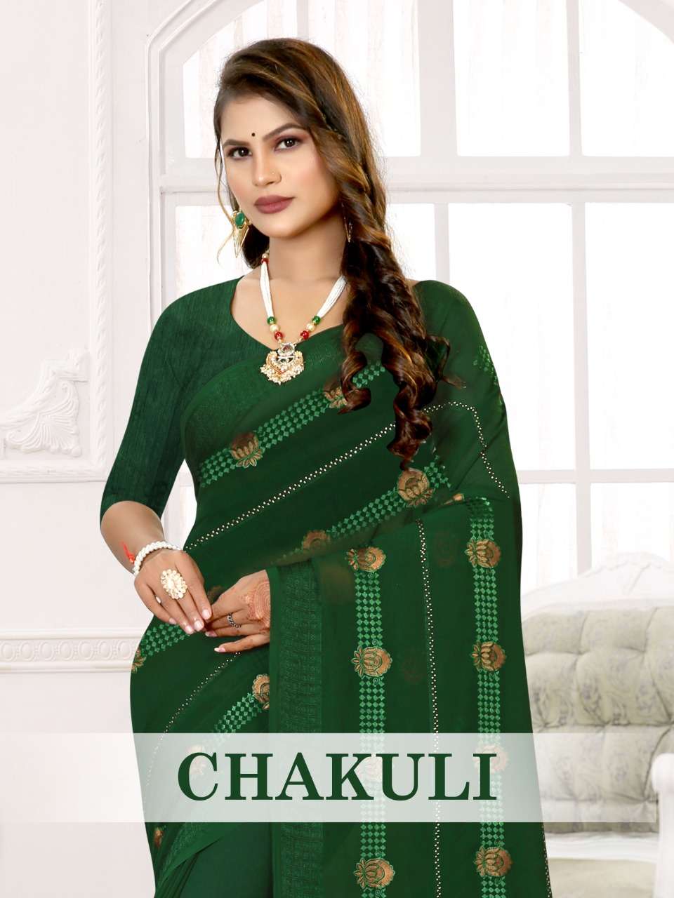 CHAKULI BY RONISHA FASHION DESIGNER GEORGETTE WORK SAREES