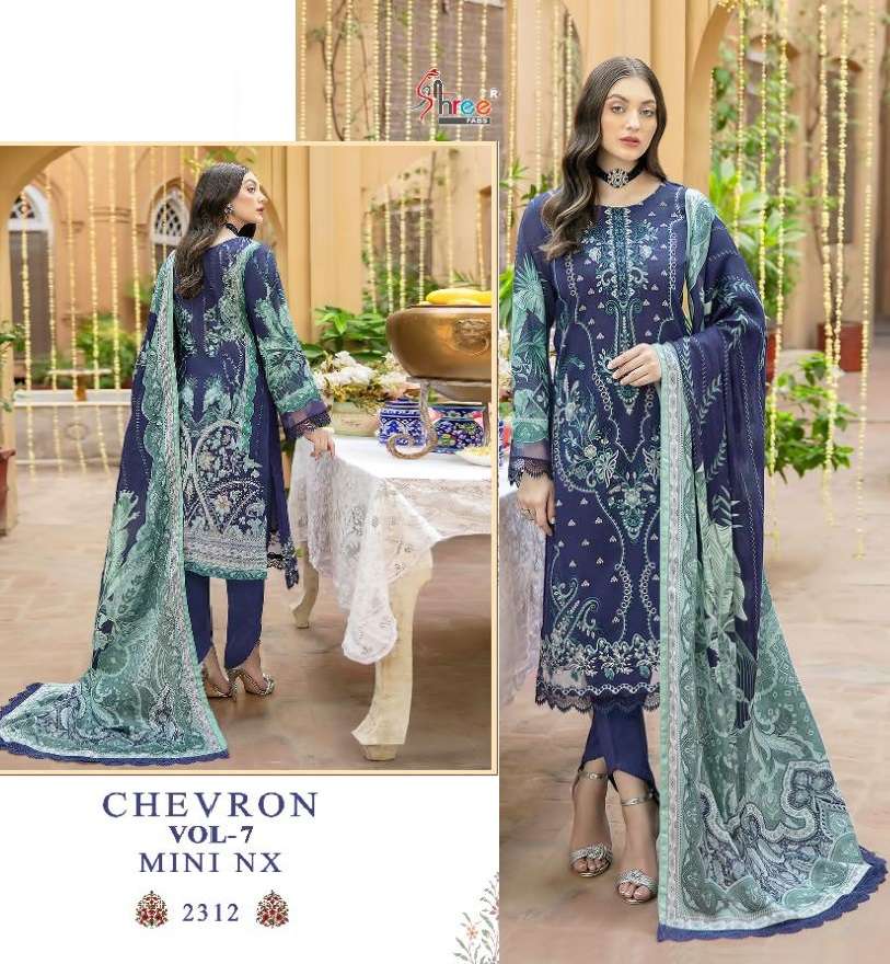 CHEVRON 2312 HIT DESIGN BY SHREE FABS COTON PAKISTANI DRESS