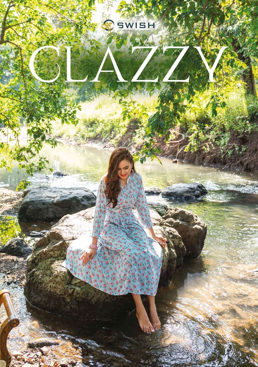 CLAZZY BY SWISH 101 TO 106 SERIES RAYON VISCOSE PRINT KURTIS