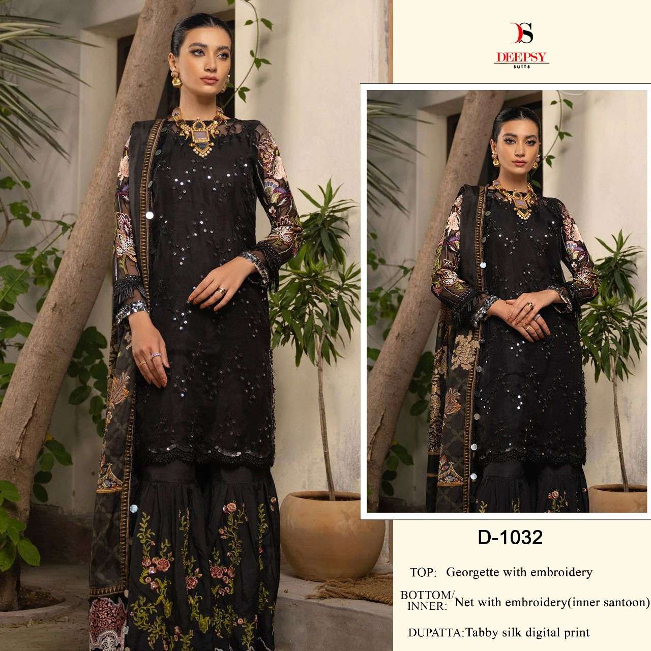 D-1032 HIT DESIGN BY DEEPSY SUITS GEORGETTE PAKISTANI DRESS