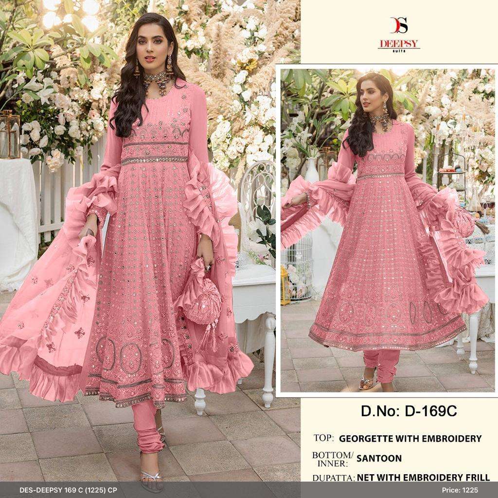 D-169 COLOURS BY DEEPSY SUITS 169-A TO 169-D SERIES GEORGETTE DRESSES