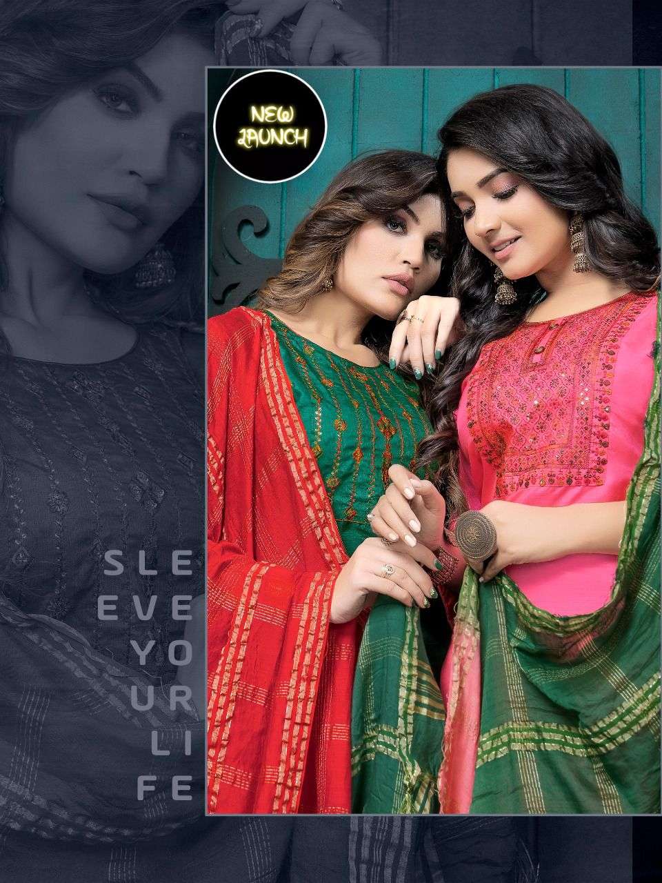 DAIRY MILK VOL-2 BY ASLIWHOLESALE 101 TO 108 SERIES SILK STITCHED DRESSES