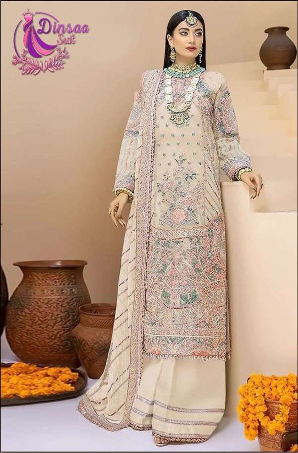 DS-150 COLOURS BY DINSAA SUIT 150-A TO 150-D SERIES FAUX GEORGETTE DRESSES