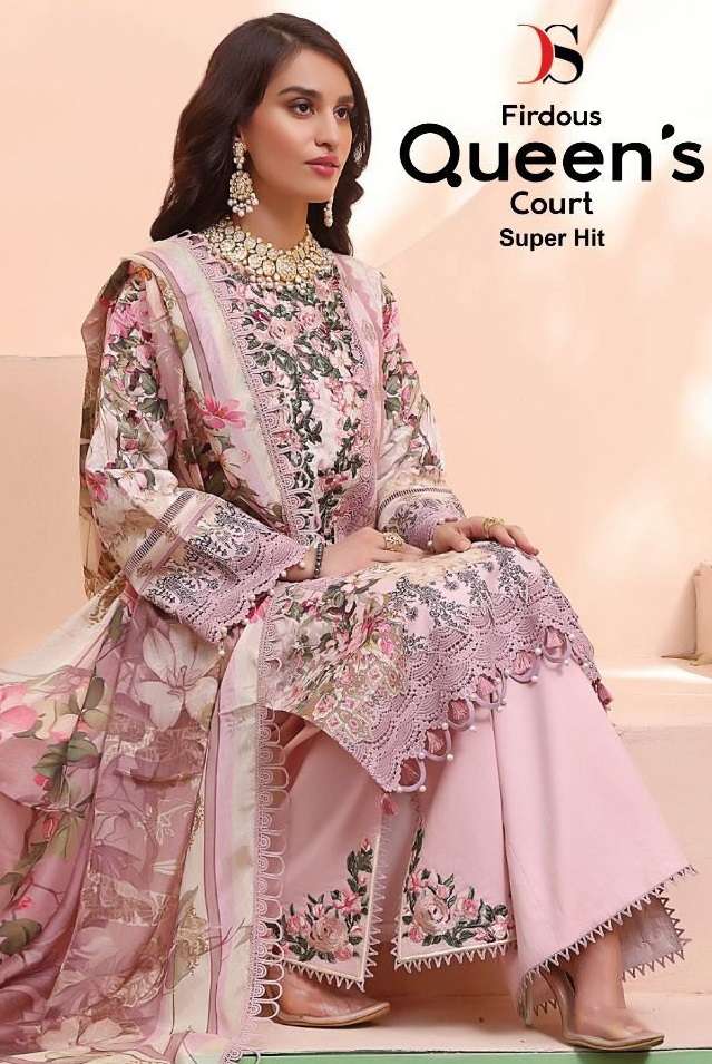 FIRDOUS QUEENS COURT SUPER HIT BY DEEPSY SUITS 1732 TO 1737 SERIES COTTON PAKISTANI DRESSES