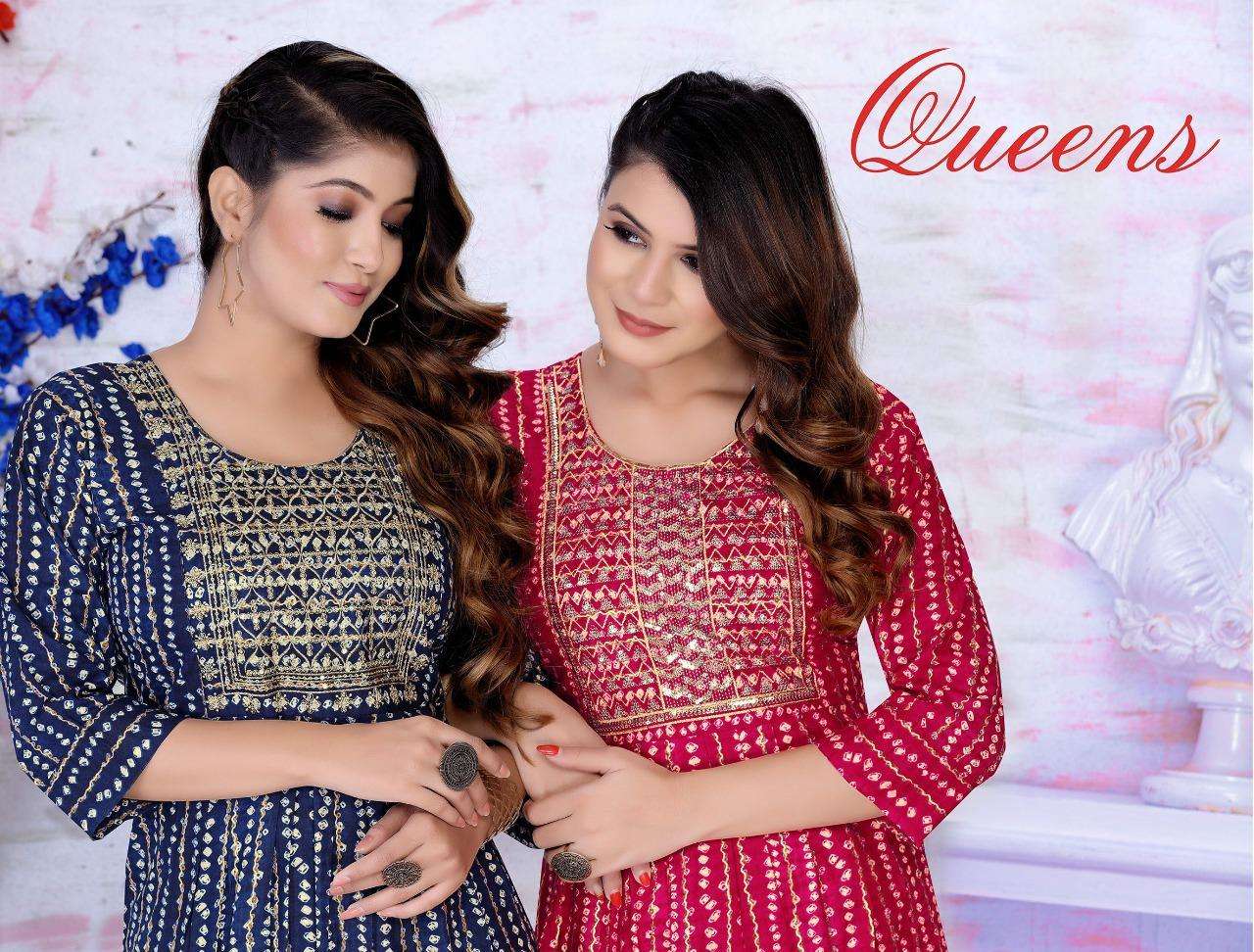 GOLDEN QUEENS BY ASLIWHOLESALE 321 TO 328 SERIES RAYON PRINT KURTIS